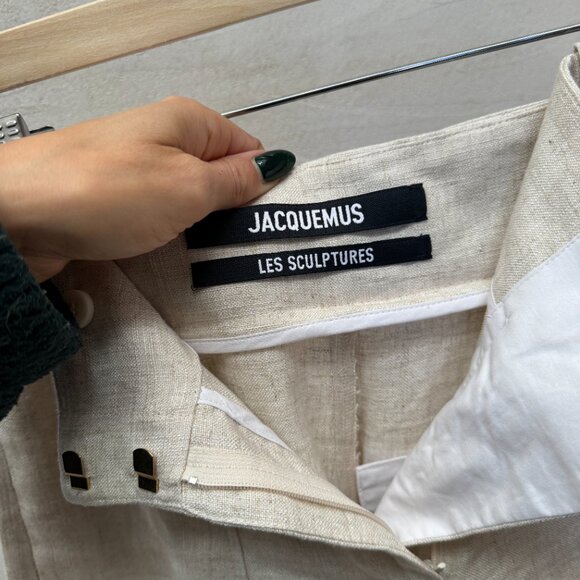 JACQUEMUS Beige Les Classiques 'Le Short Bari' Shorts Size 26 US - Picture 3 of 8